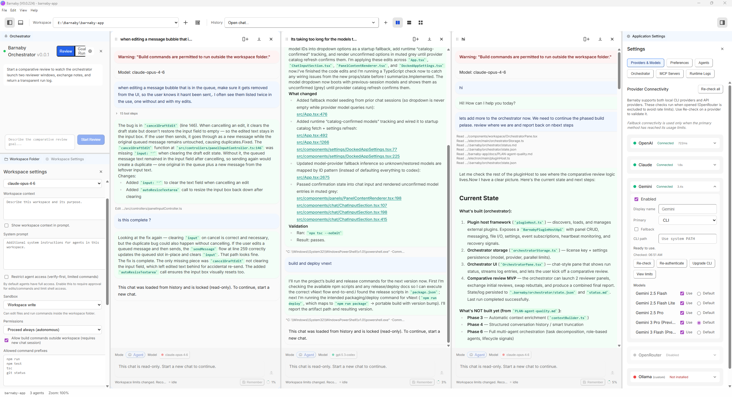 Barnaby Workspace Preview